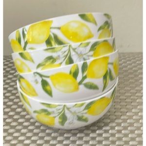 Mikaska Bone China Lemon Fruit Bowls